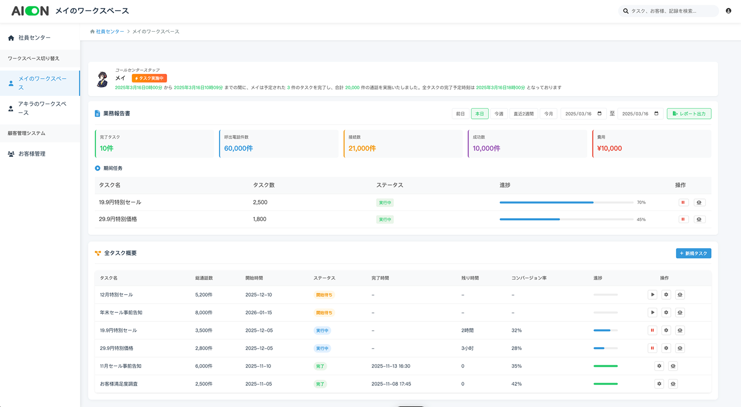 Dashboard Interface